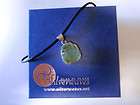 Silverwaves Sterling Silver and Sea Glass Pendant with Leather Cording