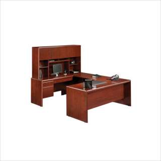 Sauder Cornerstone Desk & Return Classic Cherry Hutch 042666606820 