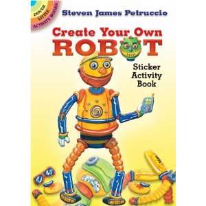    Little Activity Books Create A Robot Stickers Electronics