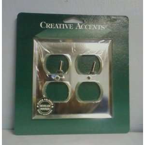 Creative Accents Beveled Mirror Double Duples Outlet Plate