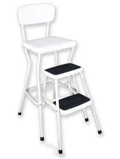 Cosco Retro Chair & Swing Out Step Stool   White  