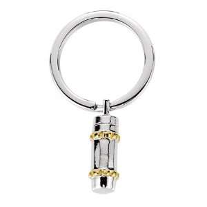  Cylinder Ash Holder Key Chain in Sterling Silver 