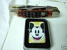 LOT OF 2 MICKEY MOUSE LIGHTER & 3 BLADE STOCKMAN SOW