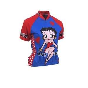  Retro Womens Betty Boop Short Sleeve Cycling Jersey 
