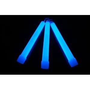  25  6 Inch 15mm Blue Glow Stick Necklace W/lanyards Toys 