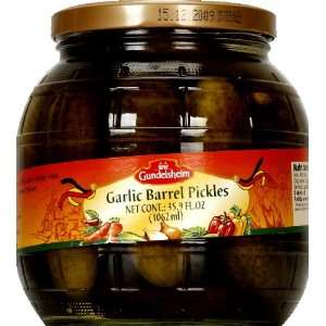  Gundelsheim, Pickle Garlic Barrel, 35.9 OZ (Pack of 6 