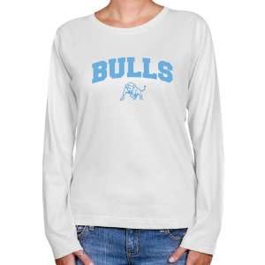  Buffalo Bulls Ladies White Logo Arch Long Sleeve Classic 