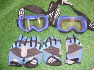 Lot of 2 , Dirt Bike, Motorcross, ATC, Youth Helmets, plus gloves and 
