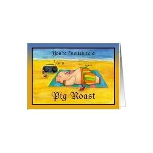 Pig Roast Invitation Card Card