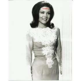  The Avengers Diana Rigg Nice Dress with Lace Smiling 8x10 