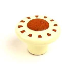  Century 50729 CRT Knobs Cream/Terra Cotta