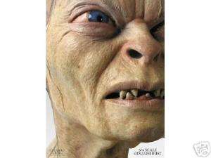 LORD OF THE RINGS GOLLUM 3/4 BUST FIGURE SIDESHOW LOTR  