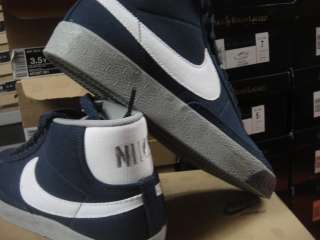 Nike Blazer Mid Blue White Sneakers Mens Size 9.5  