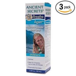  Ancient Secrets Breathe Again Hypertonic Seawater Nasal 