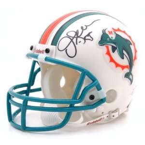  Junior Seau Miami Dolphins Autographed Mini Helmet 