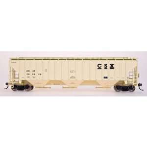  N RTR 4750 3 Bay Ribbed Covered Hopper, CSX Toys & Games