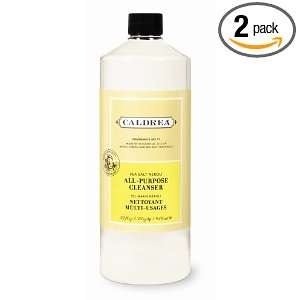 Caldrea All Purpose Cleanser, Sea Salt Neroli, 32 Ounce Bottles (Pack 