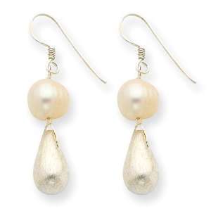    Sterling Silver Freshwater Cultured Pearl Earrings Jewelry