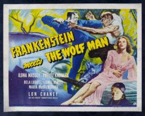   THE WOLF MAN * CineMasterpieces ORIGINAL HORROR MOVIE POSTER  
