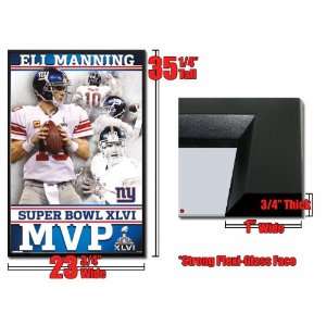 Framed Super Bowl 2012 MVP Eli Manning Poster New York 