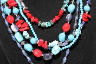   MEXICAN CARVED ONYX TURQUOISE CORAL SCARAB JEWELRY LOT D0216  