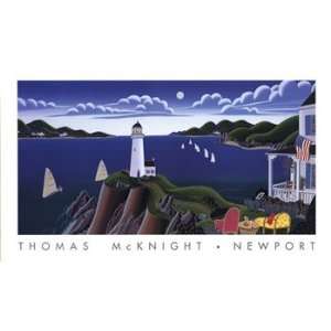 Americas Cup Newport   Poster by Thomas Mcknight (39 x 23)  