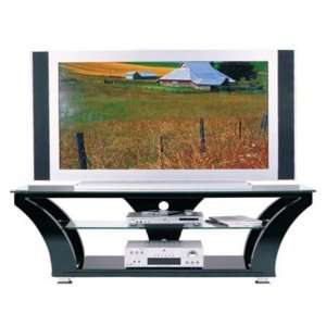    GKR 707 Sculptured Wood and Smoked Safety Glass TV