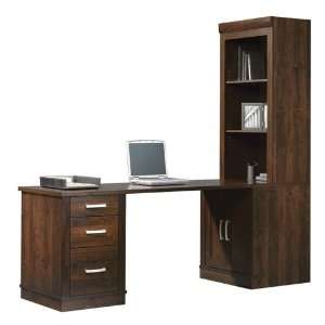    Library Desk with Bookcase and Storage Units