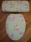   Toilet Seat Cover Set items in Love Vanilla Rose 