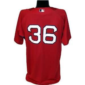  Paul Byrd #36 2008 Red Sox Game Used Batting Practice Red 