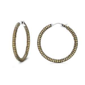  Yellow Sapphire Hoop Earrings Jewelry