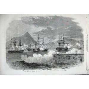   Rebels Nankin Firing Lee Gun Boat War Sailing Ship