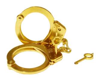 24K Gold Plated Smith & Wesson Handcuffs  