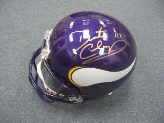 Daunte Culpepper Signed Riddell Full Size Helmet with a Certificate of 