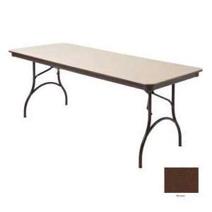  Mity Lite Abs Folding Tables   Rectangle   30X 72 Brown 