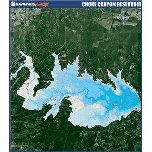  Choke Canyon Reservoir Paper Map