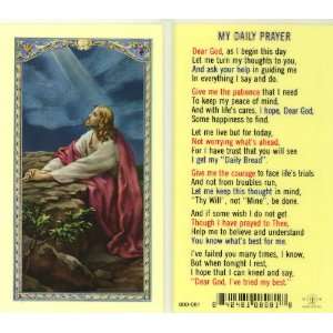  My Daily Prayer   Christ in the Garden Holy Card (800 081 