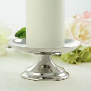  Silver Pillar Candle Holder 
