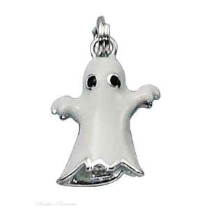  Sterling Silver 3D Enamel Ghost Charm Jewelry