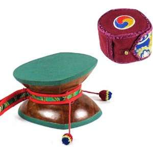  Tibetan Damaru Drum w/ Tail & Case ~ Traditional Tibetan 