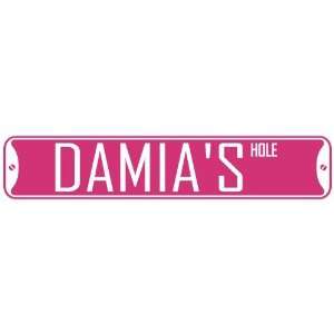   DAMIA HOLE  STREET SIGN