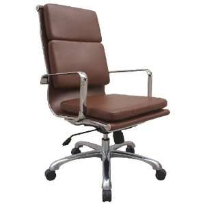  Hendrix Group High Back Chair in Brown Leather by 