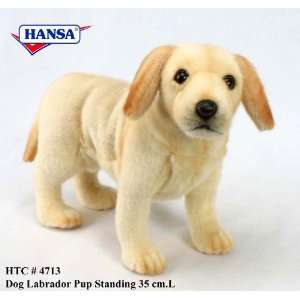  Yellow Lab Puppy Standing Plush Toy 14 L Toys & Games