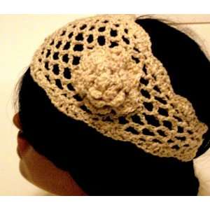  Handmade Knit Headwrap Knit Headband (light brown 