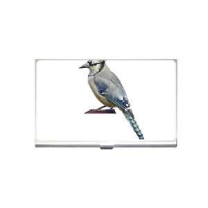  Blue Jay Bird Business Card Holder 