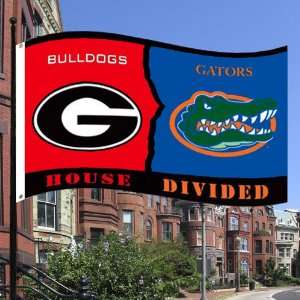  Georgia Bulldogs/Florida Gators 5 x 3 House Divided Flag 