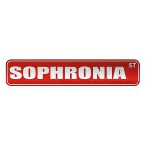   SOPHRONIA ST  STREET SIGN NAME