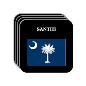  US State Flag   SANTEE, South Carolina (SC) Set of 4 Mini 