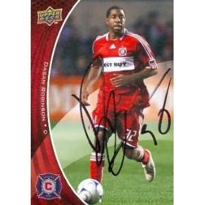  Dasan Robinson Autographed/Hand Signed Soccer trading Card 
