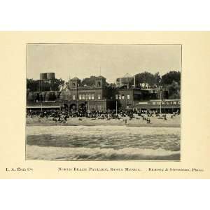  1901 Print North Beach Pavilion Santa Monica California 